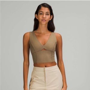 Rare Lululemon Lab Studio Cropped Tank Top Size 8 NWT